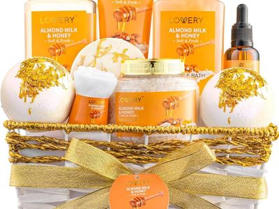 9 Piece Set of Home Spa Gift Baskets