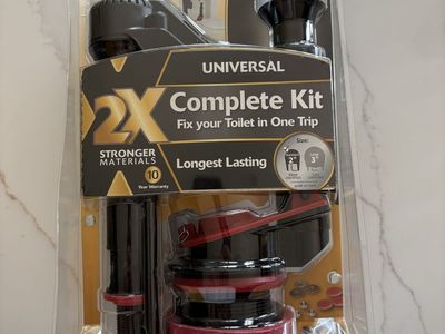 Korky 4010X Universal 2X Complete Toilet Repair Kit - Fixes Running, Noisy & Slow Toilets