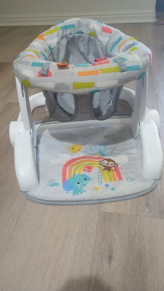 Bright Starts 2-in-1 Laugh & Lights Activity Gym & Saucer, Infant to Toddler