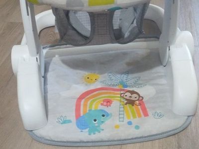 Bright Starts 2-in-1 Laugh & Lights Activity Gym & Saucer, Infant to Toddler