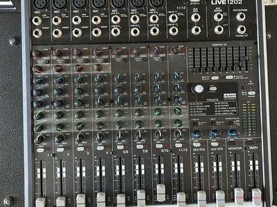 Audio Mixer 12 Channel - Alto Live 1202