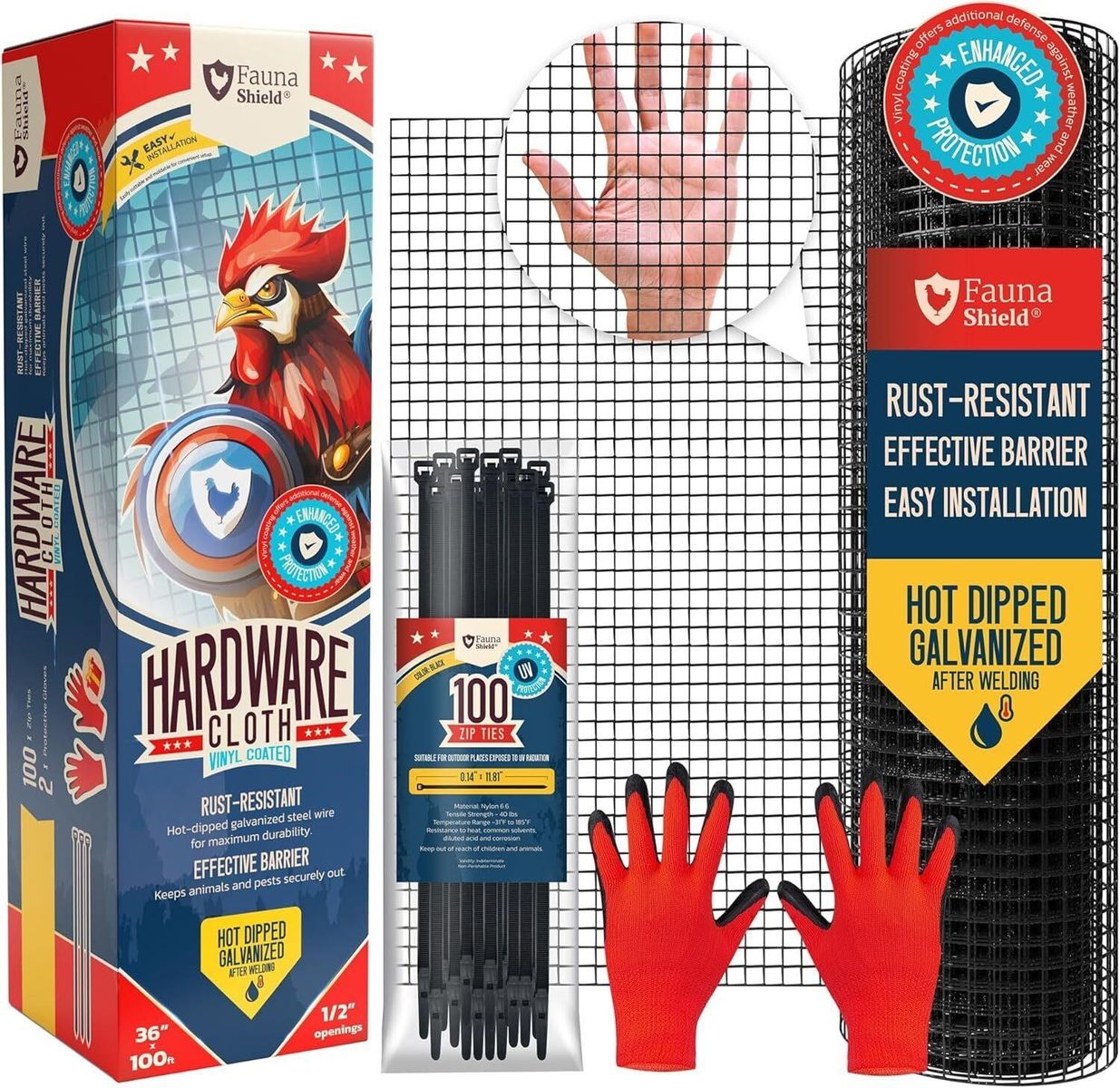 1/2" X  36" x 50' wire -- Chicken- Garden