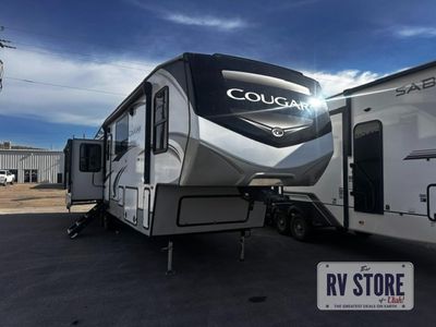 2022 Keystone RV Cougar 368MBI Fifth Wheel Front Bedroom|Kitchen Island|Loft|Rear Living Area
