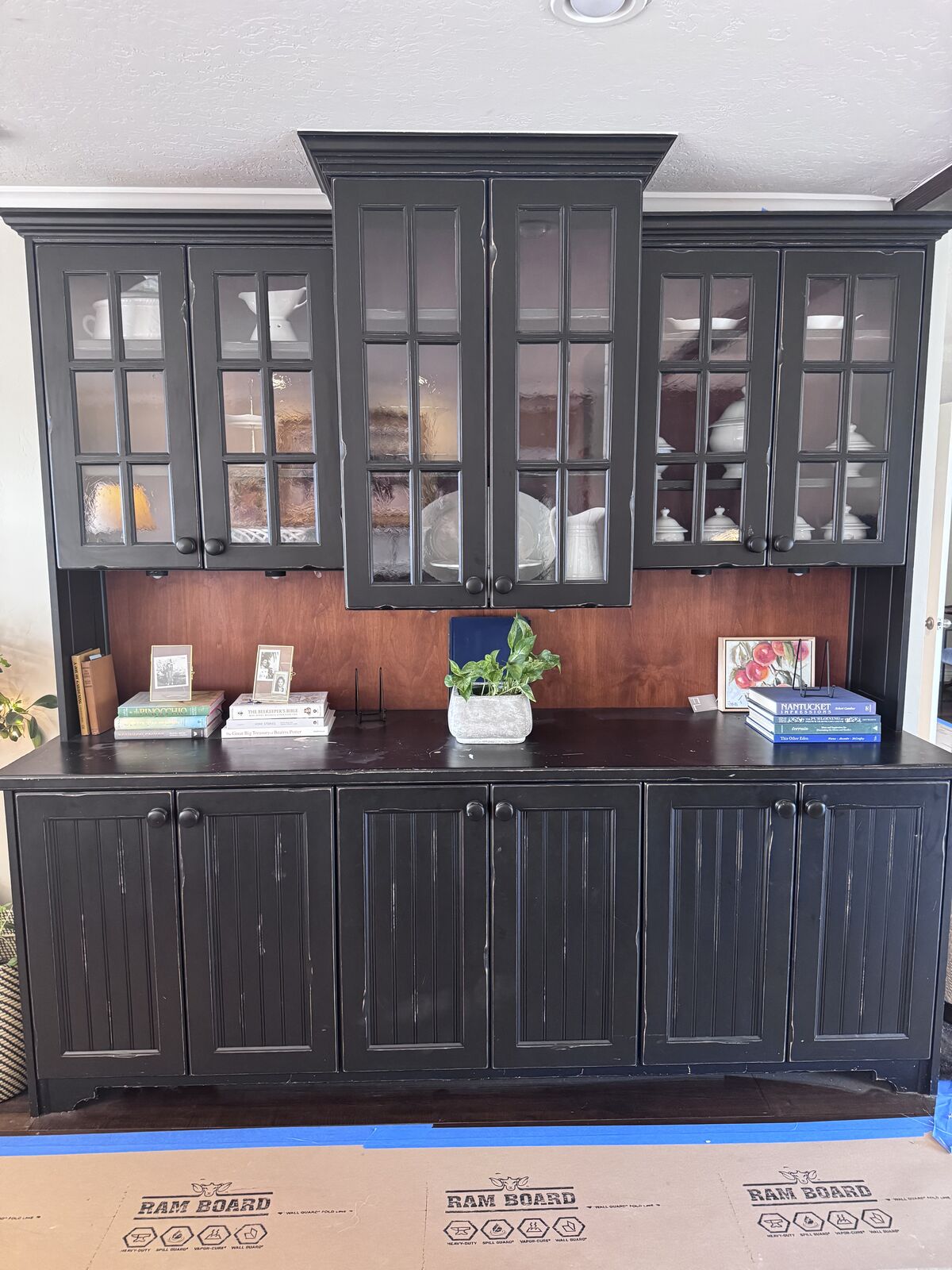 Custom built hardwood hutch