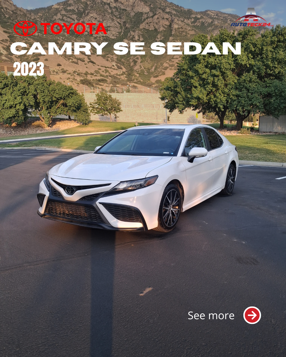 2023 Toyota Camry SE — rebuilt & branded title, 25% below market