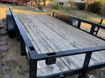 Utility Trailer Car Hauler, Wood Deck - Ready for Hauling