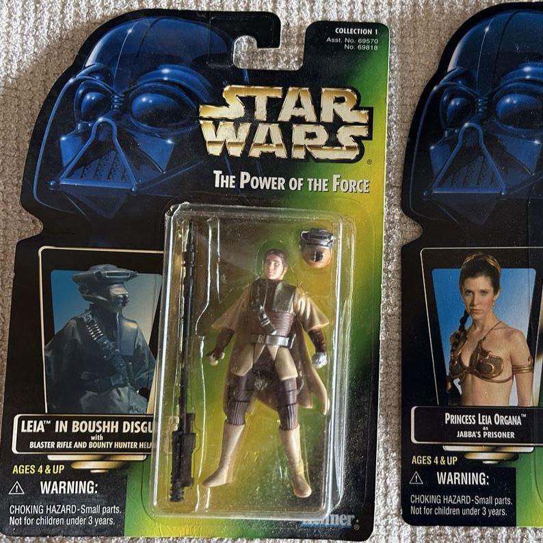 90’s Star Wars Kenner The Power of the Force Lea Boussh Blaster Rifle Princess Leia Return of the Jedi Action Figure