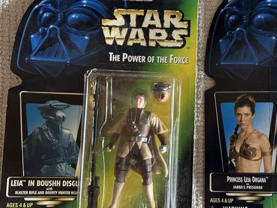 90’s Star Wars Kenner The Power of the Force Lea Boussh Blaster Rifle Princess Leia Return of the Jedi Action Figure