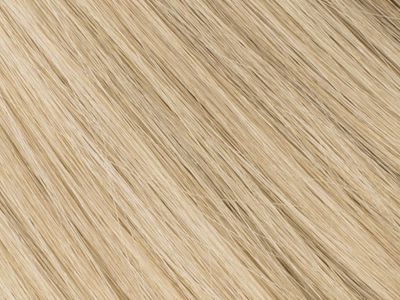 BELLAMI Professional Flex Weft Hair Extensions in Golden Amber Blonde #18/6 Highlight