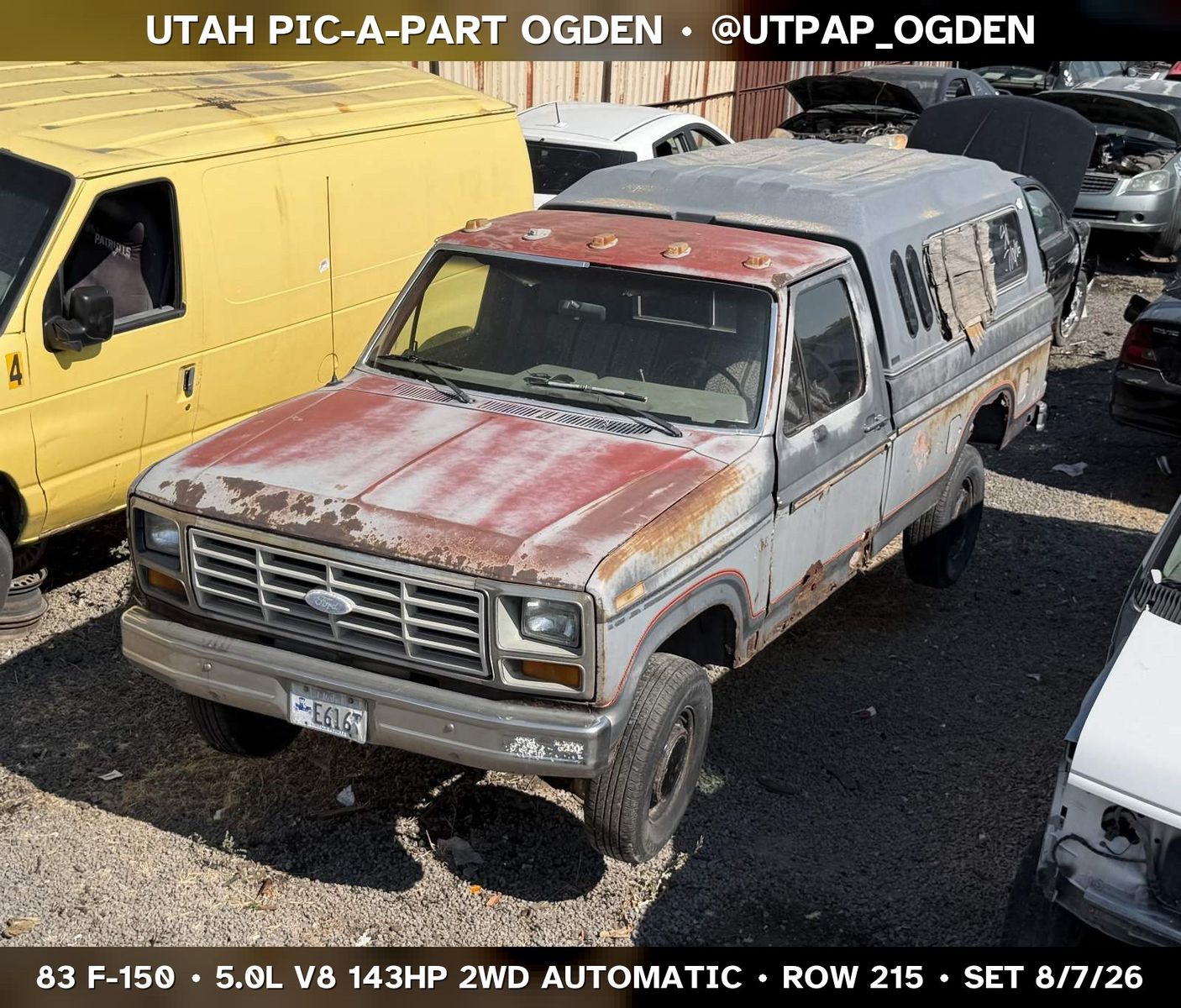 Just In! 1983 Ford F-150 Parts - UTPAP Ogden