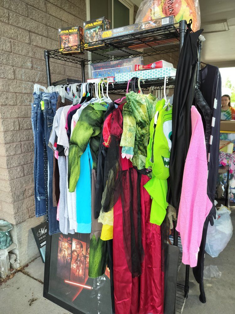 Yard Sale! In the Carport due to rain!