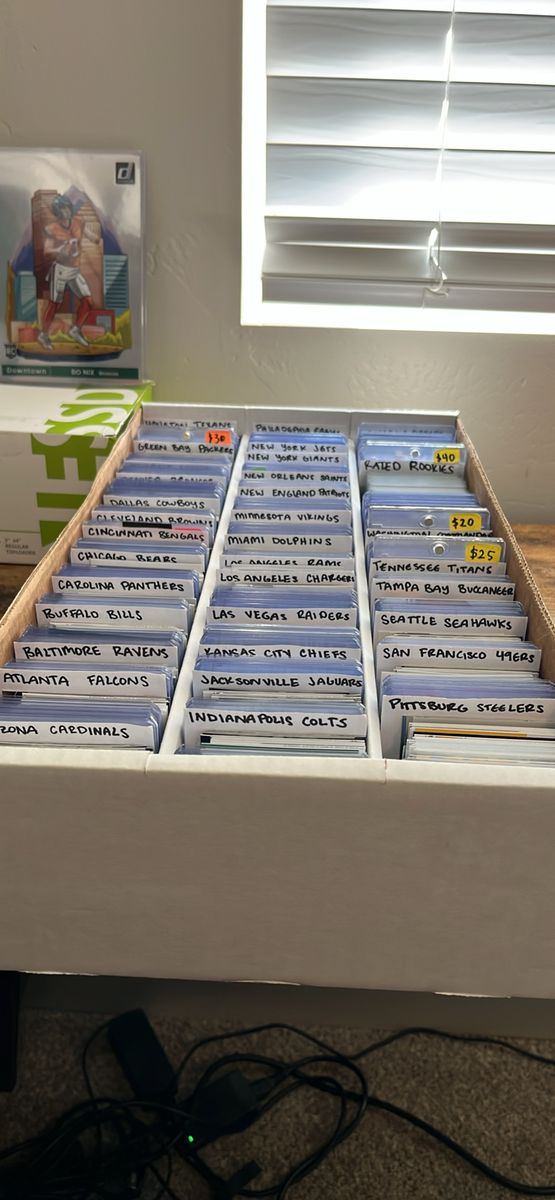 3 Row Football Cards