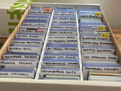 3 Row Football Cards