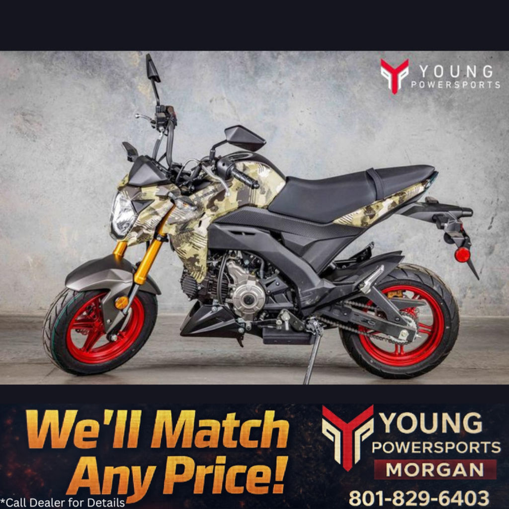 2025 Kawasaki Z125 PRO Cypher Camo Beige