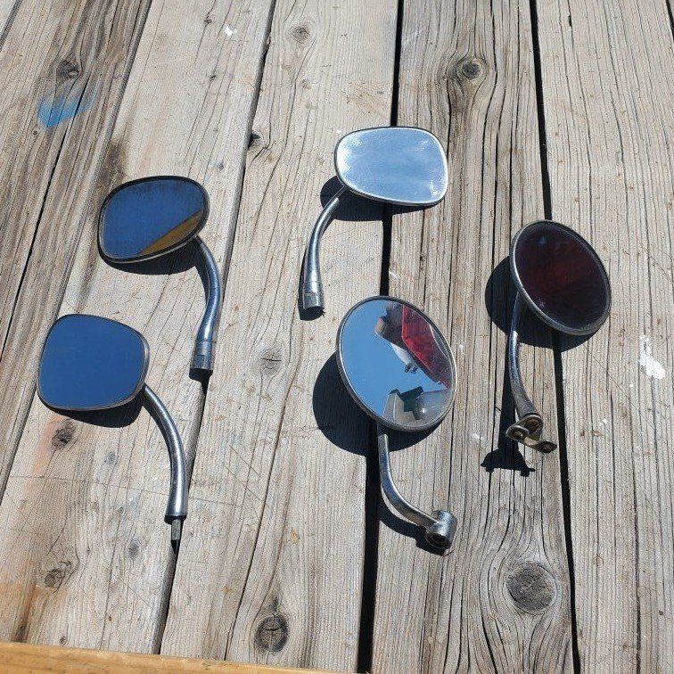 Vintage Chrome VW driver and passenger mirrors