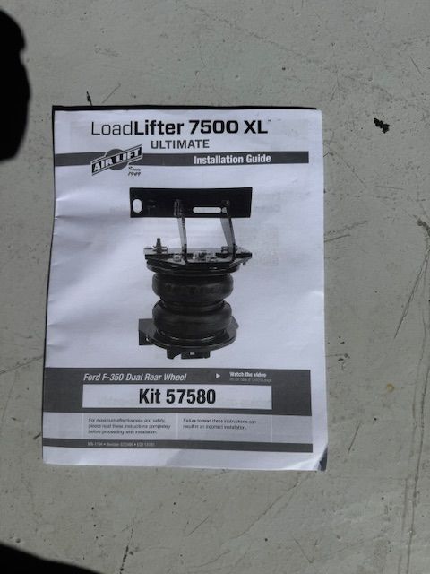Ford F350 Air Lift  System