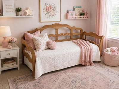 Daybed with Rolling Pop-up Trundle