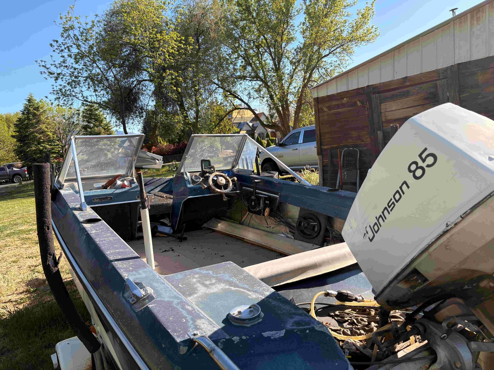 1977 glastron 15'-9" fishing boat, clean title