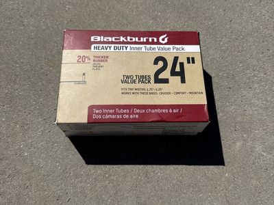 Heavy Duty 24" Bike Inner Tubes - 2 Pack