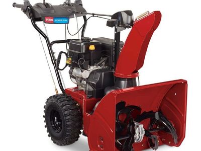 Electric start snow blower