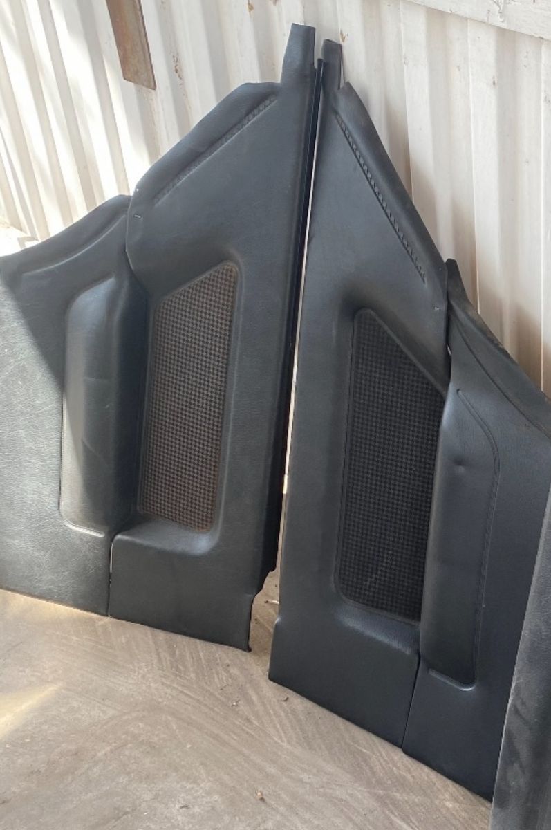 Rare Oem Bmw E30 hounds tooth rear door cards