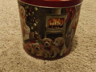 Cute dog tin