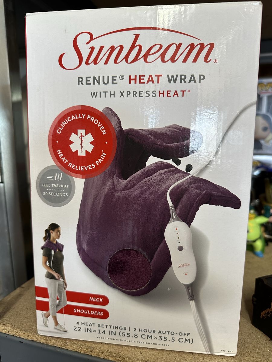 Sunbeam Renue Heat Wrap for Neck & Shoulders Spread Heat