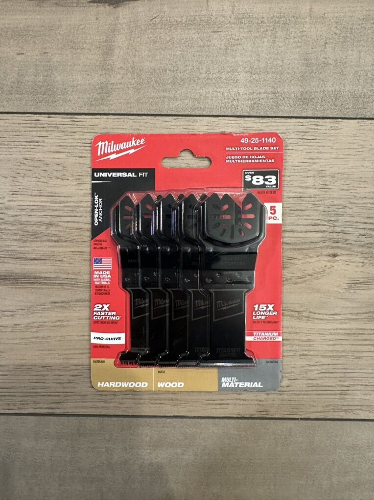 Milwaukee Multi Tool 5 Piece Blade Set