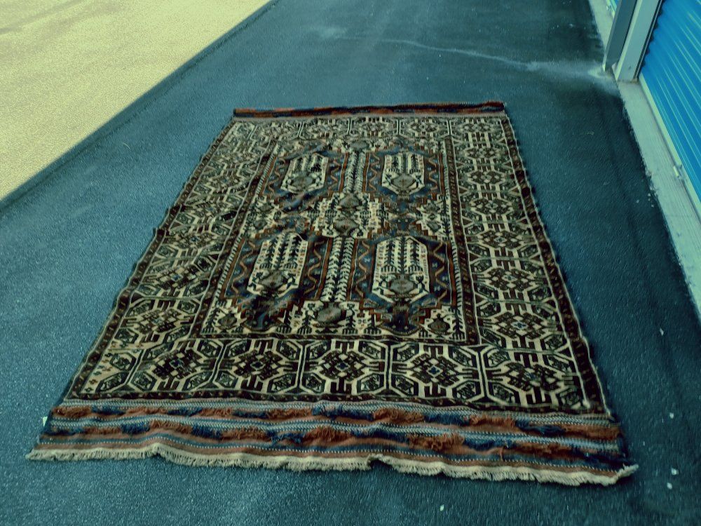 Vintage Hand-Knotted Afghan Baluch "Tree of Life" Prayer Rug - 7x9 (6.6' x 8.8')