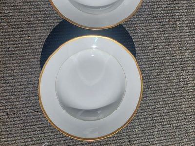 Antique Limoges France C. Ahrenfeldt Soup Bowls/Plates – Pair