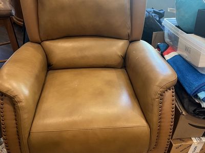Faux leather recliners like new