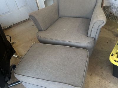 Ikea Chair and Footstool
