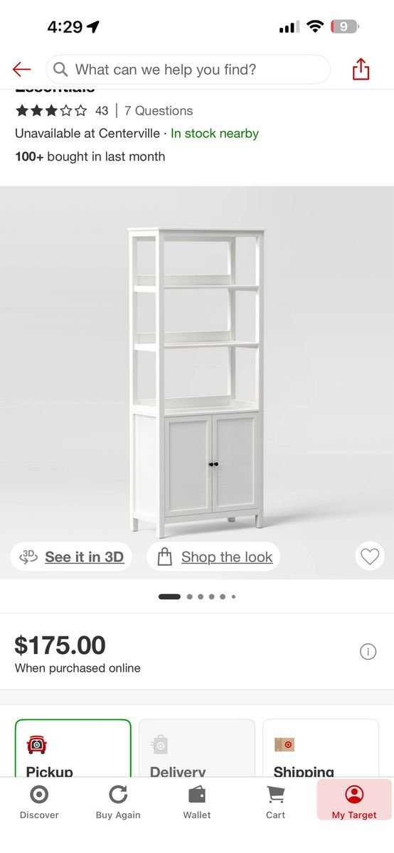 New White Bookcase/with Cabinet Storage & Open Shelves