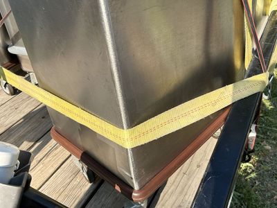 Commercial Stainless Steel rolling ingredient bin for restaurants