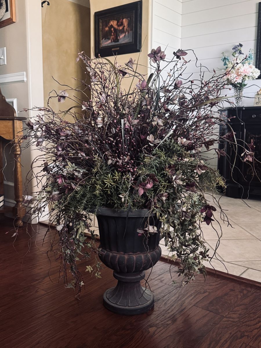 Large Decorative Faux Botanical Arrangement