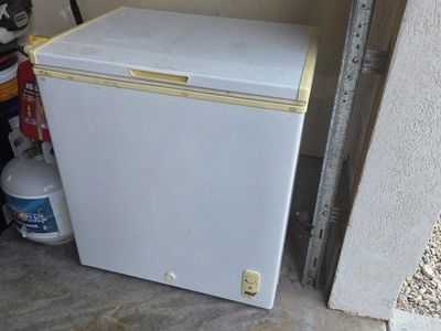 GE White Chest Freezer - Compact and Efficient Food Storage