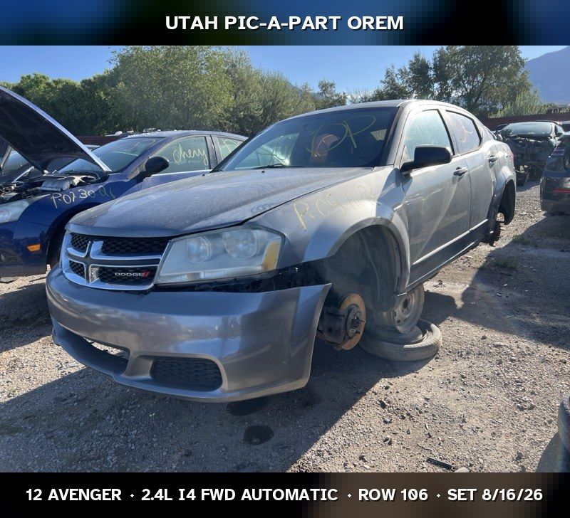 Just In! 2012 Dodge Avenger Parts - UTPAP Orem