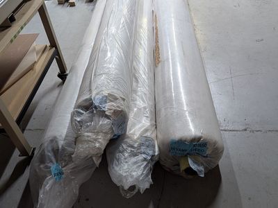New Polyester Carpet, 12'x84' total (4 rolls @ 12'x21' each), $200/roll, colors in description