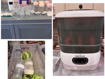 Great set up for breastfeeding/pumping see description