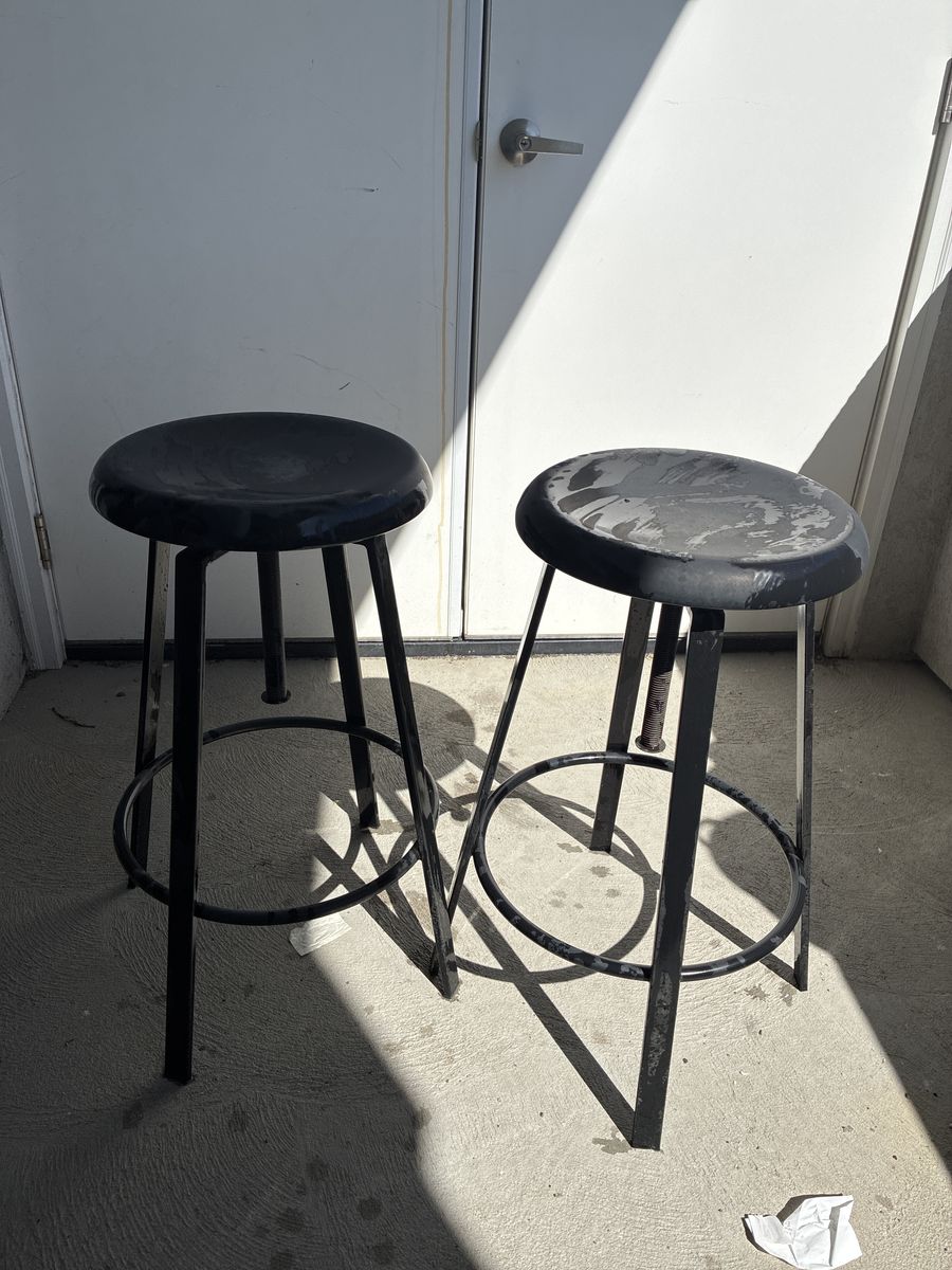 Black Metal Barstools
