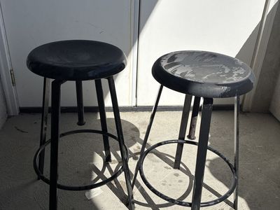 Black Metal Barstools free
