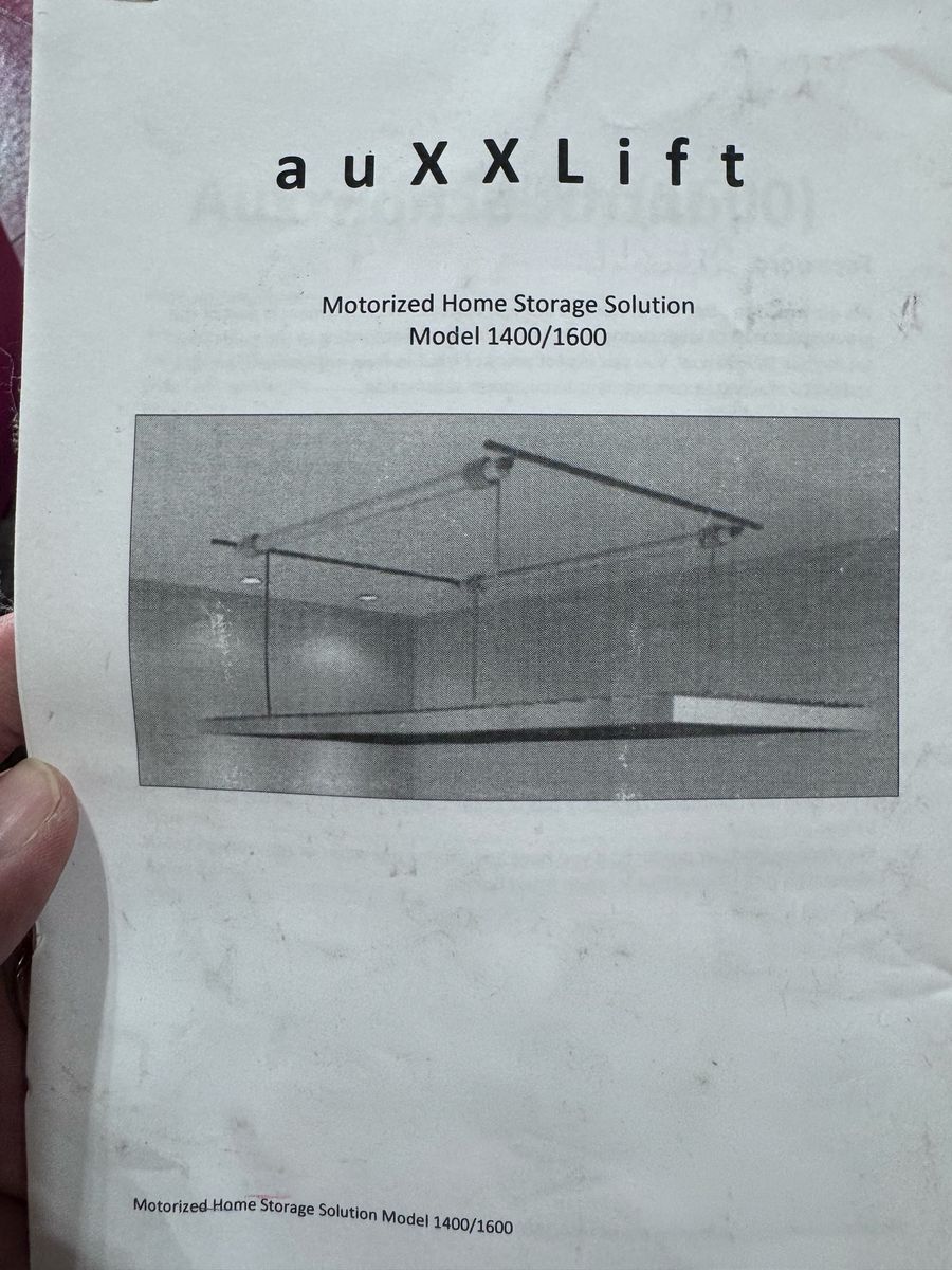 AuxXLift Motorized Home Storage Solution - Models 1400/1600