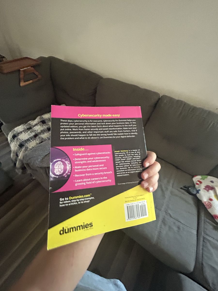 Cybersecurity For Dummies by Joseph Steinberg, 2nd Ed. - Learn Cyber Security Basics