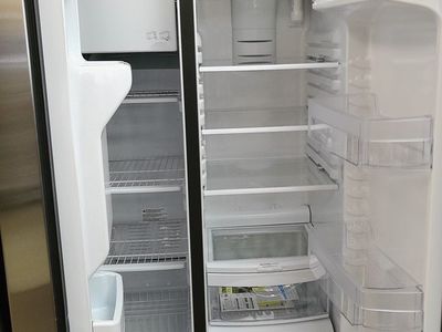 New Stainless 25 Side by Side~90 Day Guarantee~Water and Ice
