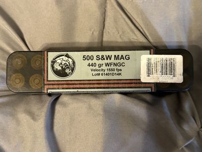500 S&W Mag Big Bore Ammunition
