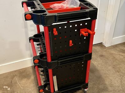New 3 Tier Mobile Car Detailing Cart Tool Organizer