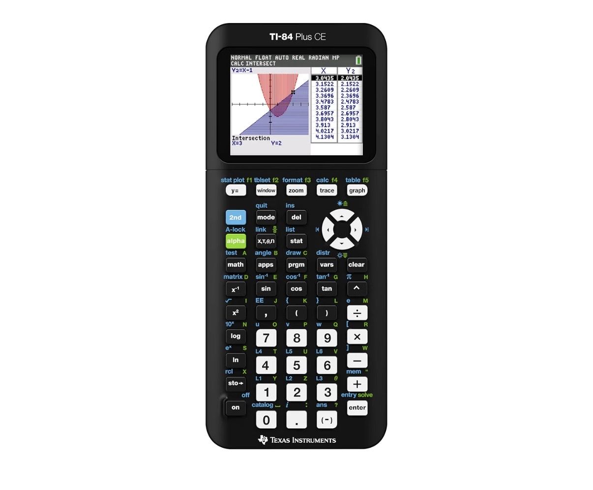 Texas Instruments TI-84 Plus CE Graphing Calculator - Black