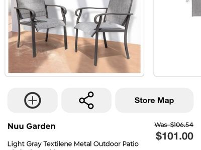 Square Metal Patio Dining Table with Umbrella Hole & 4 Chairs
