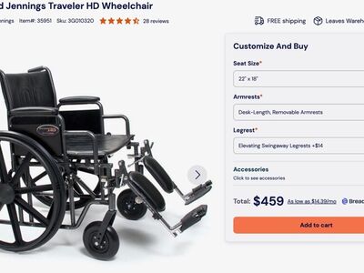 Everest and Jennings Traveling HD Wheel Chair