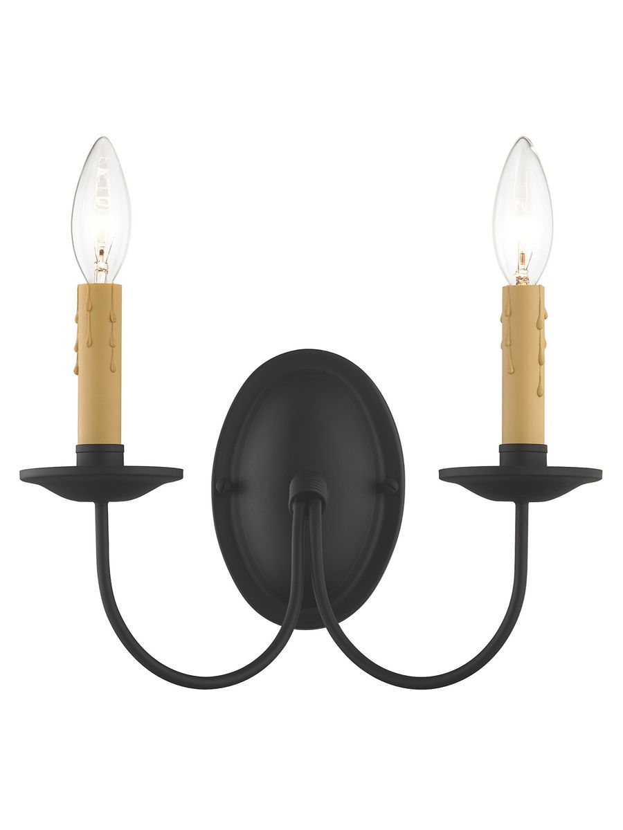 Kichler 45875PNLED Armida 2-Light Wall Sconce - Aged Pewter Finish, Dimmable LED